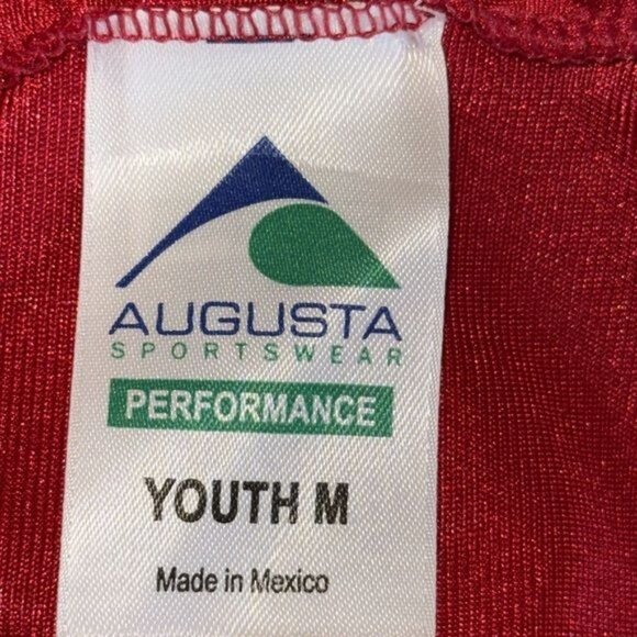 Augusta Sportswear Youth M Red Performance Tank Top - Picture 4 of 5
